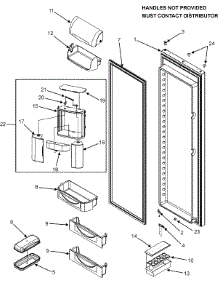 14 - Refrigerator Door parts for Jenn-Air Refrigerator JC2225GEKB from AppliancePartsPros.com