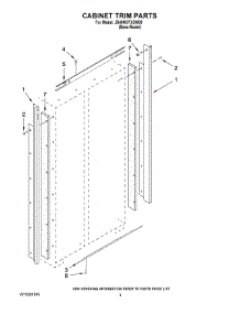 02 - Cabinet Trim Parts parts for Maytag Refrigerator JS48NXFXDW00 from AppliancePartsPros.com