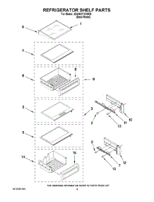 07 - Refrigerator Shelf Parts parts for Maytag Refrigerator JS48NXFXDW00 from AppliancePartsPros.com