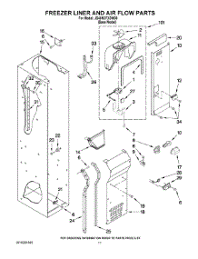08 - Freezer Liner And Air Flow Parts parts for Maytag Refrigerator JS48NXFXDW00 from AppliancePartsPros.com