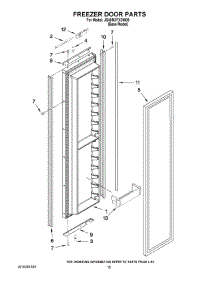10 - Freezer Door Parts parts for Maytag Refrigerator JS48NXFXDW00 from AppliancePartsPros.com