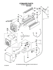 13 - Icemaker Parts parts for Maytag Refrigerator JS48NXFXDW00 from AppliancePartsPros.com