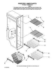 04 - Freezer Liner Parts parts for Maytag Refrigerator JS2628HEKB13 from AppliancePartsPros.com