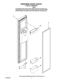 07 - Freezer Door Parts parts for Maytag Refrigerator JS2628HEKB13 from AppliancePartsPros.com
