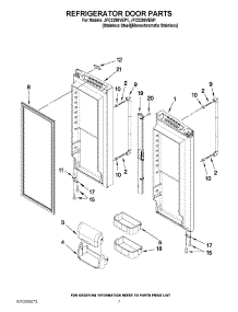 04 - Refrigerator Door Parts parts for Maytag Refrigerator JFC2290VEM1 from AppliancePartsPros.com