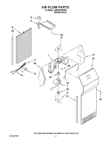 07 - Air Flow Parts parts for Maytag Refrigerator JCB2581WES00 from AppliancePartsPros.com