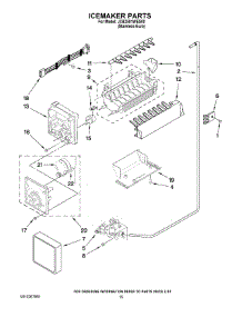 10 - Icemaker Parts parts for Maytag Refrigerator JCB2581WES00 from AppliancePartsPros.com