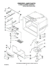 02 - Freezer Liner Parts parts for Maytag Refrigerator JBR2286KES3 from AppliancePartsPros.com