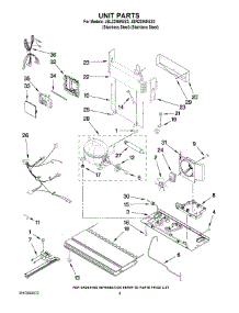 05 - Unit Parts parts for Maytag Refrigerator JBR2286KES3 from AppliancePartsPros.com