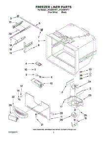 02 - Freezer Liner Parts parts for Maytag Refrigerator JFC2290VPF1 from AppliancePartsPros.com