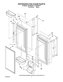 04 - Refrigerator Door Parts parts for Maytag Refrigerator JFC2290VPF1 from AppliancePartsPros.com