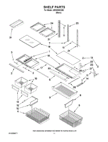 06 - Shelf Parts parts for Maytag Refrigerator JBD2286KEB2 from AppliancePartsPros.com