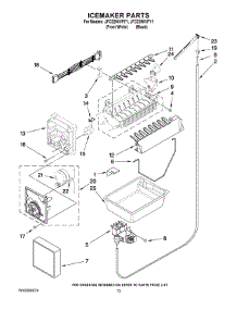 07 - Icemaker Parts parts for Maytag Refrigerator JFC2290VPF1 from AppliancePartsPros.com