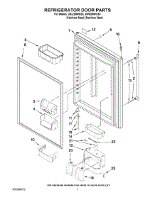 04 - Refrigerator Door Parts parts for Maytag Refrigerator JBL2286KES3 from AppliancePartsPros.com