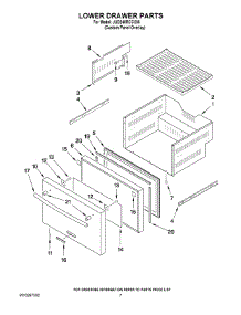 04 - Lower Drawer Parts parts for Maytag Ingredient Center JUD248RCCX00 from AppliancePartsPros.com