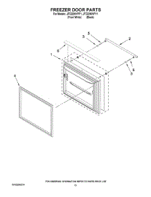 08 - Freezer Door Parts parts for Maytag Refrigerator JFC2290VPY1 from AppliancePartsPros.com
