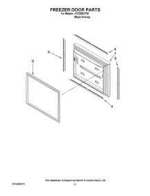 08 - Freezer Door Parts parts for Maytag Refrigerator JFC2290VTB1 from AppliancePartsPros.com