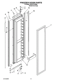 10 - Freezer Door Parts parts for Maytag Refrigerator JS42CXFXDB00 from AppliancePartsPros.com