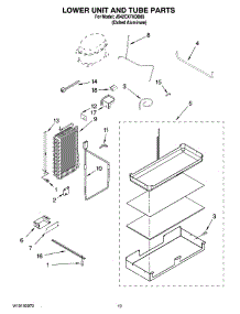 12 - Lower Unit And Tube Parts parts for Maytag Refrigerator JS42CXFXDB00 from AppliancePartsPros.com