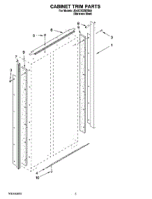 02 - Cabinet Trim Parts parts for Maytag Refrigerator JS42CXDBDB00 from AppliancePartsPros.com
