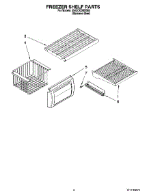 03 - Freezer Shelf Parts parts for Maytag Refrigerator JS42CXDBDB00 from AppliancePartsPros.com