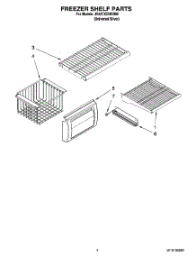 03 - Freezer Shelf Parts parts for Maytag Refrigerator JS42CXDUDB00 from AppliancePartsPros.com