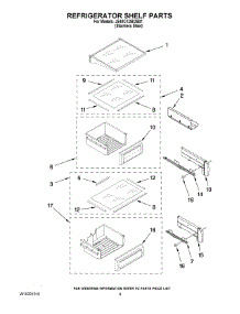 07 - Refrigerator Shelf Parts parts for Maytag Refrigerator JS48CXDBDB01 from AppliancePartsPros.com