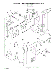 08 - Freezer Liner And Air Flow Parts parts for Maytag Refrigerator JS48CXDBDB01 from AppliancePartsPros.com