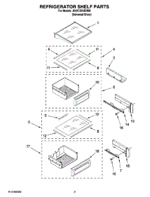 07 - Refrigerator Shelf Parts parts for Maytag Refrigerator JS42CXDUDB00 from AppliancePartsPros.com