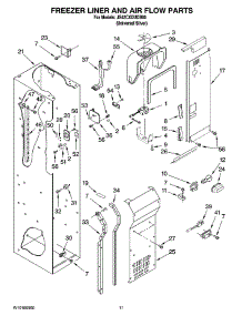 08 - Freezer Liner And Air Flow Parts parts for Maytag Refrigerator JS42CXDUDB00 from AppliancePartsPros.com