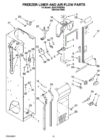 08 - Freezer Liner And Air Flow Parts parts for Maytag Refrigerator JS42CXDBDB00 from AppliancePartsPros.com