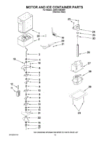 09 - Motor And Ice Container Parts parts for Maytag Refrigerator JS48CXDBDB01 from AppliancePartsPros.com