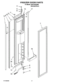 11 - Freezer Door Parts parts for Maytag Refrigerator JS42CXDUDB00 from AppliancePartsPros.com