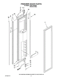 11 - Freezer Door Parts parts for Maytag Refrigerator JS48CXDBDB01 from AppliancePartsPros.com