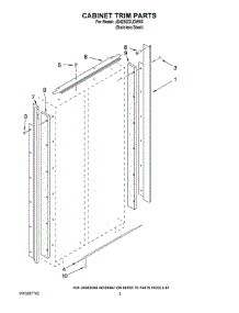 02 - Cabinet Trim Parts parts for Maytag Refrigerator JS42SEDUDW00 from AppliancePartsPros.com