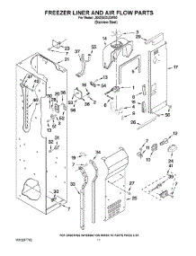 08 - Freezer Liner And Air Flow Parts parts for Maytag Refrigerator JS42SEDUDW00 from AppliancePartsPros.com