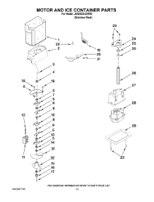09 - Motor And Ice Container Parts parts for Maytag Refrigerator JS42SEDUDW00 from AppliancePartsPros.com