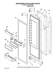 10 - Refrigerator Door Parts parts for Maytag Refrigerator JS42SEDUDW00 from AppliancePartsPros.com