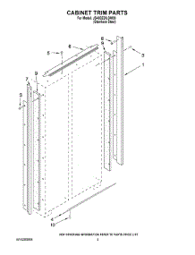 02 - Cabinet Trim Parts parts for Maytag Refrigerator JS48SEDUDW00 from AppliancePartsPros.com