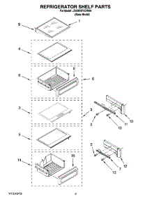 07 - Refrigerator Shelf Parts parts for Maytag Refrigerator JS42NXFXDW00 from AppliancePartsPros.com