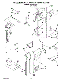 08 - Freezer Liner And Air Flow Parts parts for Maytag Refrigerator JS42NXFXDW00 from AppliancePartsPros.com