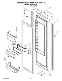 09 - Refrigerator Door Parts parts for Maytag Refrigerator JS42NXFXDW00 from AppliancePartsPros.com