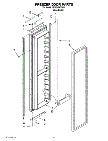 10 - Freezer Door Parts parts for Maytag Refrigerator JS42NXFXDW00 from AppliancePartsPros.com
