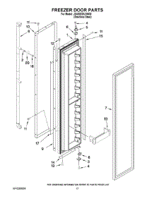 11 - Freezer Door Parts parts for Maytag Refrigerator JS48SEDUDW00 from AppliancePartsPros.com