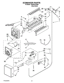 13 - Icemaker Parts parts for Maytag Refrigerator JS42NXFXDW00 from AppliancePartsPros.com