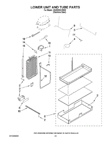 14 - Lower Unit And Tube Parts parts for Maytag Refrigerator JS48SEDUDW00 from AppliancePartsPros.com
