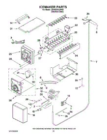 15 - Icemaker Parts parts for Maytag Refrigerator JS48SEDUDW00 from AppliancePartsPros.com