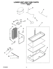 12 - Lower Unit And Tube Parts parts for Maytag Refrigerator JS48CXFXDB01 from AppliancePartsPros.com