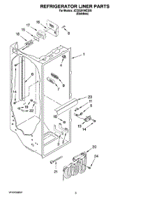 02 - Refrigerator Liner Parts parts for Maytag Refrigerator JCD2591WES00 from AppliancePartsPros.com