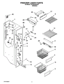 04 - Freezer Liner Parts parts for Maytag Refrigerator JCD2591WES00 from AppliancePartsPros.com
